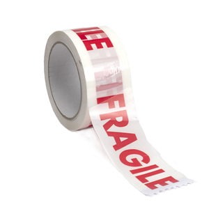 Cinta de embalaje escrita FRAGILE, etiquetas de características clave para un envío seguro - Product Image 1