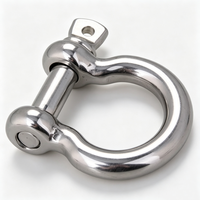 Manille à vis robuste en acier inoxydable 316 pour applications marines, yachts, et connexion de câbles métalliques