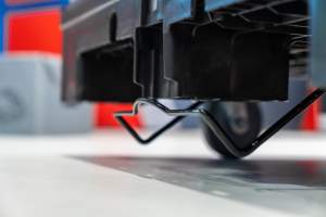 Wheeled Courier Transport Box Express Carrier Stackable Courier box Secure Locking Brake for Parcel Logistics - Product Image 5