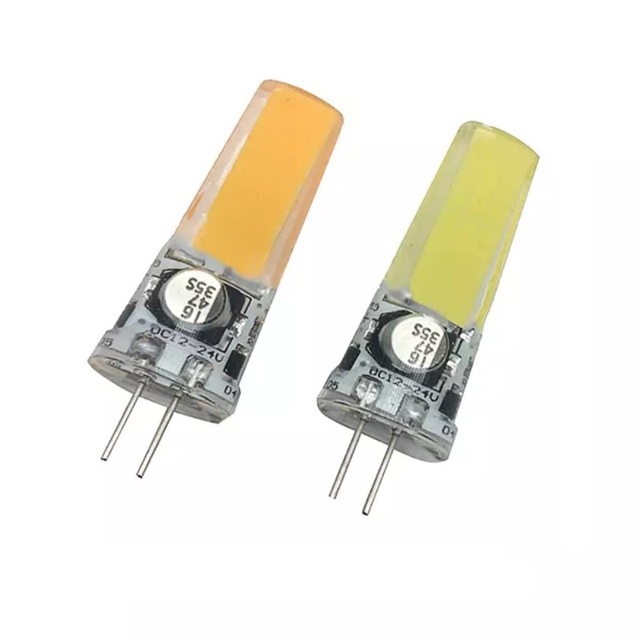 5W Thin Pin G4 COB Bulb DC12V-24V Small GY6.35 COB Bulb White Warm White Energy-saving LED Light Source for Home Hotel Office