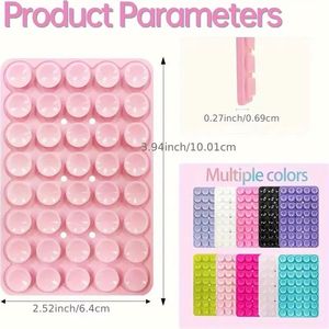Lot de 40 ventouses en silicone durables non adhésives, double face, antidérapantes, pour support de téléphone portable - Product Image 3