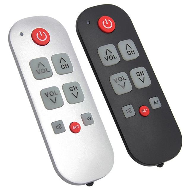 Large Button Universal TV Remote Control for Elderly Programmable Learning Function for Smart TV Cable Box
