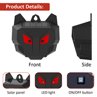 X-PEST AR17S meilleure vente répulsif pour animaux oculaires à énergie solaire deux lumières rouges clignotantes répulsif pour animaux sauvages cochon/renard