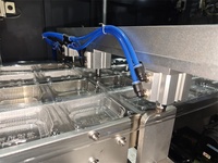 Machine de thermoformage automatique pour boîtes de présentation de biscuits en plastique à compartiments, rectangulaires et à fonctionnement stable