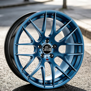 Jantes forgées 5x120 style sport pour <span class=keywords><strong>BMW</strong></span> E46 <span class=keywords><strong>M3</strong></span> <span class=keywords><strong>CSL</strong></span> E90 E92 E60 F30 F32, jantes personnalisées de 17 à 23 pouces, jantes en alliage racing brossées bleues - Product Image 3