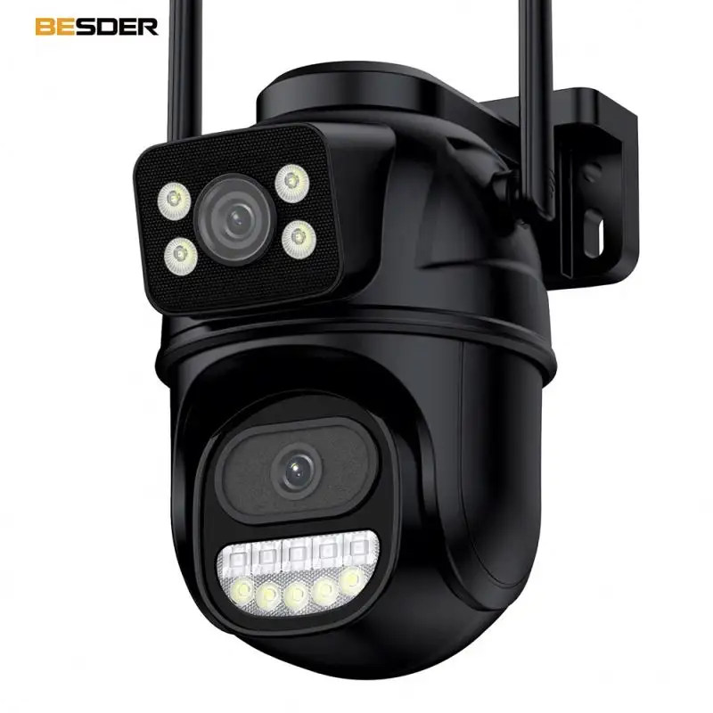 Камера для безопасности и наблюдения, камера 360 градусов 4K для внутреннего выхода, которые подключаются к вашей дорожке Lighti