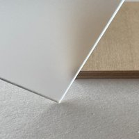 Feuille acrylique givrée simple face OLIDA 1220*2440mm 1,8-30mm 100% PMMA vierge, service de découpe pour publicité/enseignes