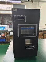 Machine de caisse automatique intelligente XTD avec accepteur de billets et de pièces, intégration POS, système d'exploitation Android/Windows, en acier inoxydable, sur pied