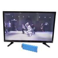 Téléviseur LED Solaire 32 Pouces, Portable et Rechargeable, Alimentation DC 12V