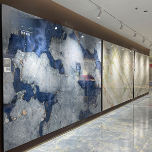 Lujosa losa de piedra de mármol jade de 900x2600 para pared de fondo de TV, sofá de entrada, cine y televisión, mapa del mundo - Product Image 3