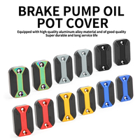 Couvercle de bouteille de réservoir de liquide en alliage d'aluminium de pompe de frein multicolore de modification de moto pour NMAX155