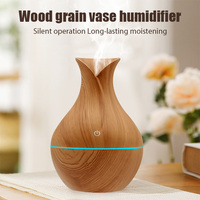Humidificateur d'air Huile aromatique Humidificador Mini Diffuseur à grain de bois Vaporisateur silencieux pour la chambre à coucher Maison Voiture Purificateur de parfum 130ML