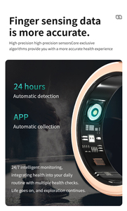Diamond Fashion Smart Ring Inteligente Sports Fitness Tracker Oxígeno en sangre Monitoreo de frecuencia cardíaca Aplicación controlada Heathly - Product Image 5