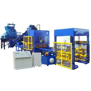 China qt8-15 automatic block making machine qt10-15/qt4-25 brick making machine full set