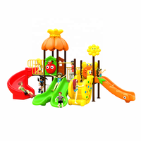 Équipement de terrain de jeux extérieur sur le thème des animaux personnalisé, grand modèle, avec toboggan pour enfants, pour parc d'attractions, école, jardin