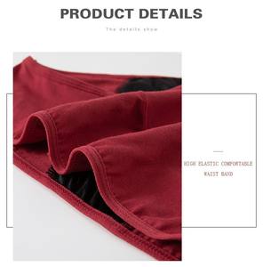 Culotte périodique sanitaire anti-fuite en coton biologique pour adolescentes et femmes, taille moyenne, vente en gros - Product Image 3