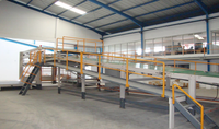 Ligne de production de carton ondulé avec empileur automatique de paniers Royal, empileur de carton 380V 200m/min