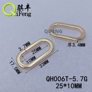 Usine en gros métal plat forme ovale anneau multi taille sangle sac accessoires réglable <span class=keywords><strong>o</strong></span> anneau boucles pour sac à main vêtements - Product Image 4