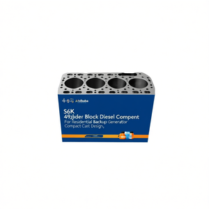 Bloc-cylindres S6K 49JK, composant de moteur diesel pour groupe électrogène résidentiel, conception compacte en fonte - Product Image 1