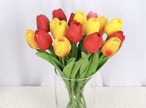 Flor de <span class=keywords><strong>Tulipán</strong></span> Artificial de PU de Alta Calidad con Tacto Real, Venta al por Mayor de Fábrica, Decoración de Hogar de Temporada para Interiores, Decoración para el Día de la Tierra - Product Image 5