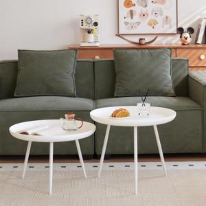 Table <span class=keywords><strong>d</strong></span>'appoint ronde moderne nordique ensemble de meubles de salon à la maison en panneaux de particules Tables basses Carton plastique européen moderne - Product Image 6