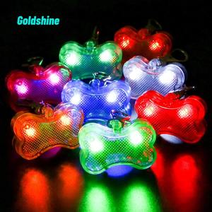 <span class=keywords><strong>Collar</strong></span> de perro con luz <span class=keywords><strong>LED</strong></span>, etiqueta de identificación impermeable para mascotas, seguridad para caminar de noche con diseño de hueso, pulsera promocional para perros - Product Image 3