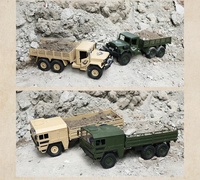 Jinying Vente chaude Camion RC tout-terrain télécommandé 6 roues motrices avec moteur à différentiel incliné et carrosserie métallique pour enfants