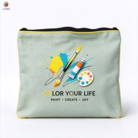 Pochette cosmétique en toile avec citation amusante, sac de maquillage à fermeture éclair, trousse de toilette de voyage, impression personnalisée, vente en gros