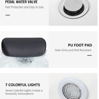 Bain de pieds portable à prix avantageux avec jets, bol de pédicure pour spa et salon, bain de pieds pour pédicure