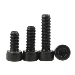 Black Grade 14.9 Alloy Steel Hexagon Hex Socket Cup Head Screw Cylindrical Head Allen High Strength Bolt M6M8M10M12M16M20