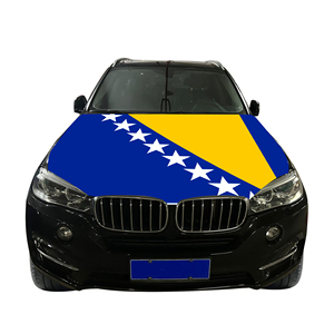 Bosnie-Herzégovine National Couverture de capot de <span class=keywords><strong>voiture</strong></span> Drapeau Couverture de moteur de <span class=keywords><strong>voiture</strong></span> Drapeau Vente en gros Usine personnalisée Vente directe - Product Image 4