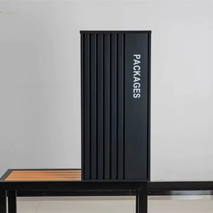 Boîte <span class=keywords><strong>aux</strong></span> <span class=keywords><strong>lettres</strong></span> métallique sécurisée pour <span class=keywords><strong>colis</strong></span>, casier de livraison extérieur pour maison - Product Image 2