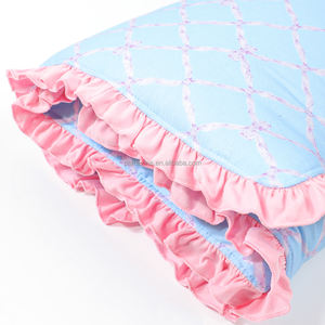 Tikar tidur siang bayi desain baru kustom pita manis dicetak katun rajut tikar tidur siang anak-anak dengan bantal - Product Image 4