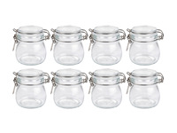 Pot de stockage en verre avec couvercle Swing Top Pots à bonbons en verre de qualité alimentaire grand pot en verre