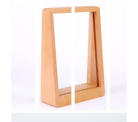 Bingkai Foto Bambu Kustom Berbentuk Trapesium Kreatif Bingkai Kayu Pendulum Bingkai Foto Trapesium