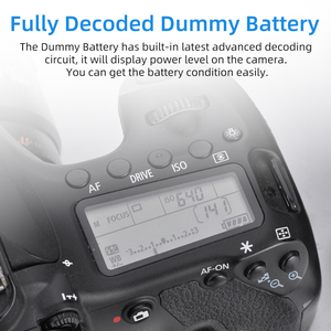 Batería Ficticia KingMa LP-E17 Completamente Decodificada con Adaptador de Corriente para Canon <span class=keywords><strong>EOS</strong></span> <span class=keywords><strong>RP</strong></span> M3 M5 750D 760D 800D - Product Image 5
