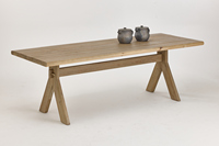Nouvelle table à manger en bois massif de pin, design japonais, adaptée aux bureaux à domicile et aux hôtels de style ferme