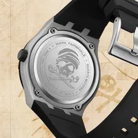 Montre à quartz pour homme Mark Fairwhale, cadran rotatif tête de pirate, étanche 30m, bracelet en silicone, montre sport lumineuse, cadeau FW-5040