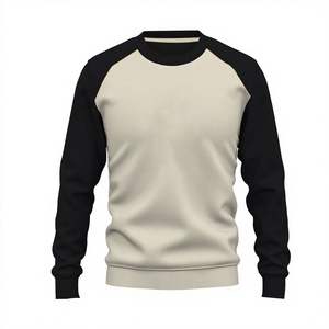 Sudadera de Punto Transpirable Antiarrugas de Alta Calidad para Hombre, 100% Algodón French Terry 280 GSM, Diseño Raglán - Product Image 3