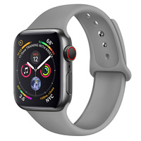 Bracelet de sport pour Apple Watch Bracelet en silicone souple Bracelets de remplacement pour IWatch Series 10/9/87/6/5/4/3/2/SE 42mm 46mm