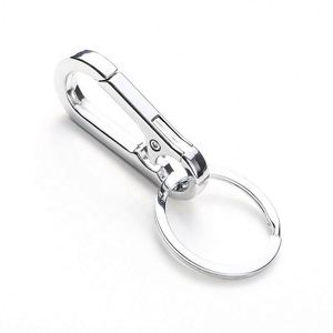 Porte-clés personnalisés en acier inoxydable, accessoires simples pour porte-clés promotionnels, cadeaux pour homme - Product Image 2