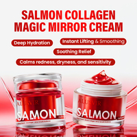 Crème Visage Éclaircissante au Collagène PDRN de Saumon et Rose Marque Blanche – Stimule le Collagène, Atténue les Taches Brunes, Hydratation Profonde en Gel