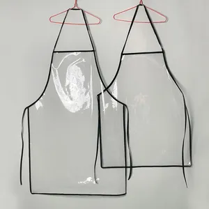 Avental impresso de pintura, avental de pintura à prova d'água com tecnologia de vinho, logotipo preto para mãe e filha