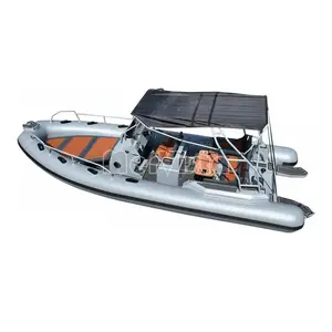 6.8 M Italiaans Ontworpen Luxe Rib Boot Aluminium Romp Pvc Orka Hypalon Opblaasbare Boot Rib680