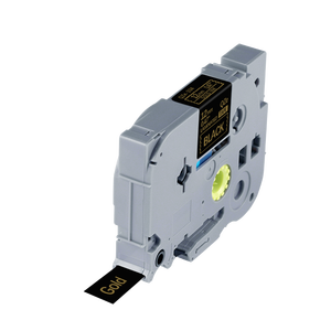 Vente <span class=keywords><strong>en</strong></span> <span class=keywords><strong>gros</strong></span> Ruban d'étiquettes laminé 12mm x 8m compatible pour <span class=keywords><strong>Brother</strong></span> <span class=keywords><strong>P</strong></span>-<span class=keywords><strong>touch</strong></span> TZe-334 TZ-334 TZ334 Or sur cartouche d'étiquettes noire - Product Image 4