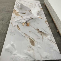 Nouveau panneau mural en PVC imprimé numérique 3D, motif marbre moderne, pour salle de bain, cuisine, salon, décoration, écologique, recyclable