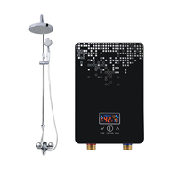 Pemanas Air Listrik Instan 220V-240V 4.5KW Sistem Keamanan Multifungsi Temperatur Dapat Diatur untuk Rumah Hotel Kamar Mandi Shower