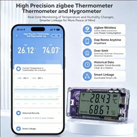 Thermohygromètre SHT45, appareils intelligents pour la maison, capteur de température et d'humidité Zigbee WiFi, hygromètre numérique de haute précision pour cigares
