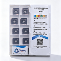 Plaquette de fraisage indexable en carbure à alimentation rapide Ginley High Performance pour outils en carbure dur SOMT12 SOMT 12T308 PEER