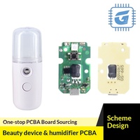 Carte de contrôle PCBA pour pulvérisateur portable, carte de circuit pour humidificateur et instrument de beauté, prend en charge la conception de schémas personnalisés